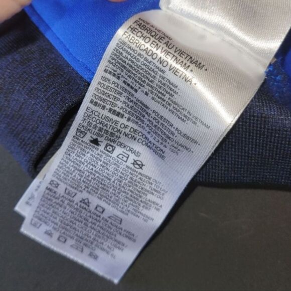 Nike Dri Fit Navy Zip Up Hooded Jacket 24 Months - Picture 5 of 7